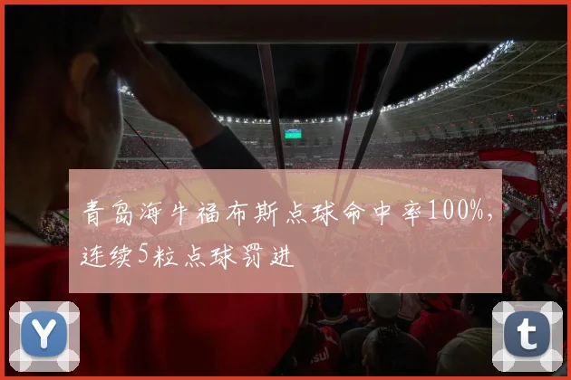 青岛海牛福布斯点球命中率100%，连续5粒点球罚进